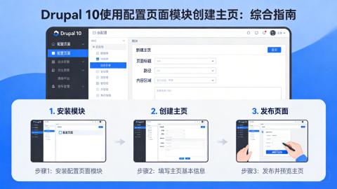 Drupal 10使用配置页面模块创建主页：综合指南
