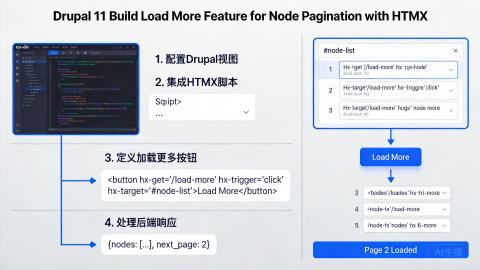 Drupal 11 Build Load More Feature for Node Pagination with HTMX