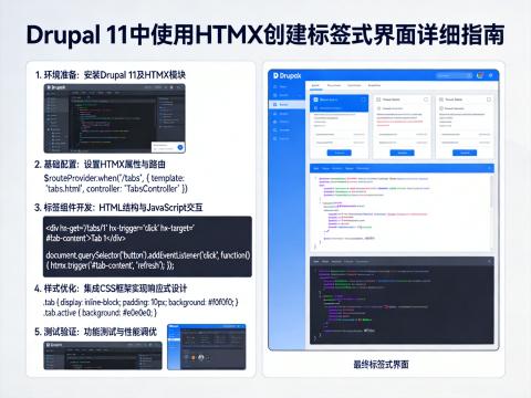 Drupal 11中使用HTMX创建标签式界面的详细指南