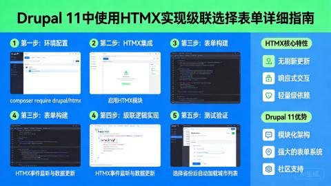 Drupal 11中使用HTMX实现级联选择表单的详细指南