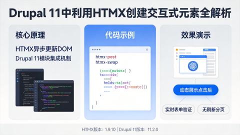 Drupal 11中利用HTMX创建交互式元素全解析